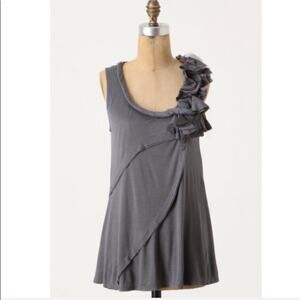 Anthropologie One September Gray Alchemilla Tank Top